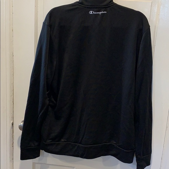 Men’s Black Champion ‘Phys Ed Warm-Up’ Jacket Sz L - Picture 6 of 8